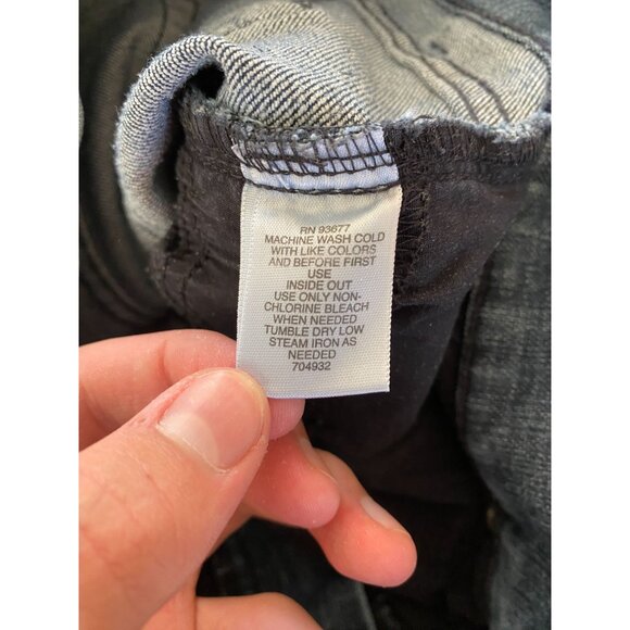 Liz Claiborne Petite Slim Power Super Stretch Denim Jeans Dark Wash Cotton 10P - Picture 6 of 8